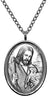 My Altar Jesus Christ Shepherd with Baby Lamb Silver Stainless Steel Pendant Necklace