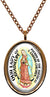 My Altar Our Lady of Guadalupe for The Americas & Unborn Children Rose Gold Stainless Steel Pendant Necklace