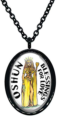 My Altar Oshun Orisha for Blessings of Love Stainless Steel Pendant Necklace