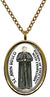 My Altar Saint Bosco Patron of Education with Compassion Gold Stainless Steel Pendant Necklace