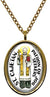 My Altar Saint Cajetan Patron for Job Seekers Gold Stainless Steel Pendant Necklace