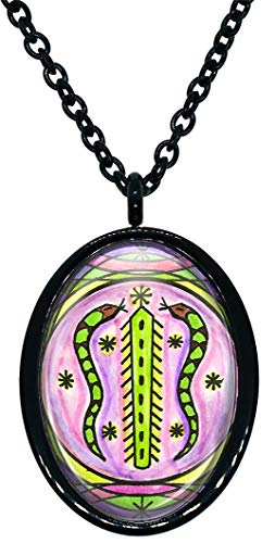 My Altar Aida Wedo Protection Veve Voodoo Magick for Cosmic Blessings Stainless Steel Pendant Necklace