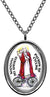 Madonna del Ghisallo Patron of Cycling Silver Stainless Steel Pendant Necklace