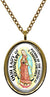 My Altar Our Lady of Guadalupe for The Americas & Unborn Children Gold Stainless Steel Pendant Necklace