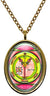 My Altar Solomons 4th Jupiter Seal for Wealth & Honor Gold Stainless Steel Pendant Necklace