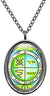 My Altar Solomons 3rd Jupiter Seal Protects Against Enemies & Evil Silver Stainless Steel Pendant Necklace