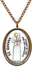 My Altar Saint Gianna Patron of The Pro Life Movement Rose Gold Stainless Steel Pendant Necklace