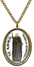 My Altar Saint Xavier Patron of Missionaries Gold Stainless Steel Pendant Necklace