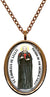 Saint Camillus de Lellis Patron of The Medical Field Rose Gold Stainless Steel Pendant Necklace
