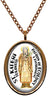 My Altar Saint Kateri Patron of Ecology & Environment Rose Gold Stainless Steel Pendant Necklace