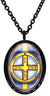 My Altar Solomons 6th Jupiter Seal Protects from All Earthly Danger Black Stainless Steel Pendant Necklace