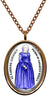 My Altar Saint Caroline Chisholm Patron for Exploited Women Rose Gold Stainless Steel Pendant Necklace
