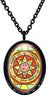 My Altar Solomons 7th Pentacle of Mars to Daze & Disorient Rivals Black Stainless Steel Pendant Necklace
