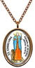 My Altar Saint Christina Patron for Mental Illness Rose Gold Stainless Steel Pendant Necklace