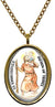 My Altar Saint Christopher Patron Saint of Travel Gold Stainless Steel Pendant Necklace