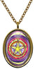 My Altar Solomons 2nd Pentacle of Venus for Grace & Honor Gold Stainless Steel Pendant Necklace