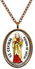 My Altar Saint Cecilia Patron of Music Rose Gold Stainless Steel Pendant Necklace
