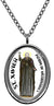 My Altar Saint Xavier Patron of Missionaries Silver Stainless Steel Pendant Necklace