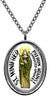 My Altar Saint Winifred Patron Against Unwanted Advances Silver Stainless Steel Pendant Necklace