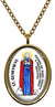 My Altar Saint Genevieve Patron of Paris France & Disaster Protection Gold Stainless Steel Pendant Necklace