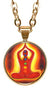 My Altar Kundalini Chakra 5/8" Mini Stainless Steel Rose Gold Pendant Necklace