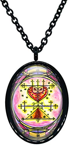 My Altar Maman Brigitte Veve Voodoo Magick for Spirit World Connections Stainless Steel Pendant Necklace