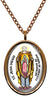 My Altar Saint Juan Diego for Miracles of Guadalupe Rose Gold Stainless Steel Pendant Necklace