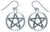 Pentacle Pentagram Star Charms Long 1 1/4" Titanium Earrings Hypoallergenic for Sensitive Ears