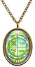 My Altar Solomons 3rd Jupiter Seal Protects Against Enemies & Evil Gold Stainless Steel Pendant Necklace