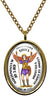 My Altar Archangel Uriel Gift of Illumination Protected by Angels Gold Steel Pendant Necklace