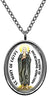 My Altar Saint Mary of Egypt for Overcoming Addiction Silver Stainless Steel Pendant Necklace