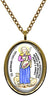 My Altar St Germain Cousin Patron of Abused & Disabled People Gold Stainless Steel Pendant Necklace