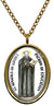 My Altar Saint Ignatius of Loyola Patron of Education Gold Stainless Steel Pendant Necklace