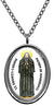 My Altar Saint Francis Cabrini Patron of Immigrants Silver Stainless Steel Pendant Necklace