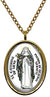 My Altar Saint Catherine of Siena Patron for Sickness Gold Stainless Steel Pendant Necklace