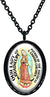 My Altar Our Lady of Guadalupe for The Americas & Unborn Children Black Stainless Steel Pendant Necklace