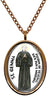 My Altar Saint Gemma Patron for Migraines & Back Pain Rose Gold Stainless Steel Pendant Necklace