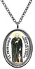 My Altar Saint Peregrine Patron of Healing Silver Stainless Steel Pendant Necklace