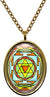 My Altar Shiva Yantra for Protection & Removing Fear Gold Stainless Steel Pendant Necklace