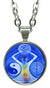 Manifestation & Healing Power 5/8" Mini Stainless Steel Silver Pendant Necklace