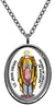 My Altar Saint Juan Diego for Miracles of Guadalupe Silver Stainless Steel Pendant Necklace