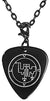 Vual 47th Lesser Seal Goetia Black Guitar Pick Clip Charm on 24" Chain Necklace