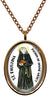 My Altar Saint Faustina Patron of Divine Mercy Rose Gold Stainless Steel Pendant Necklace