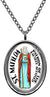 Saint Matilda Patron of The Falsely Accused Silver Stainless Steel Pendant Necklace