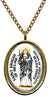 My Altar Saint Brigid of Ireland for Miraculous Healing Power Gold Stainless Steel Pendant Necklace
