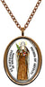 My Altar Saint Catherine of Bolognia Rose Gold Stainless Steel Pendant Necklace
