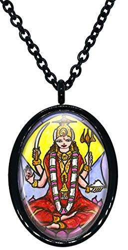 My Altar Goddess Parvati Mother of Ganesh for Love & Devotion Stainless Steel Pendant Necklace