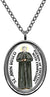 My Altar Saint Bosco Patron of Education with Compassion Silver Stainless Steel Pendant Necklace