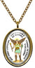 My Altar Archangel St Gabriel Gods Messages Protected by Angels Gold Steel Pendant Necklace