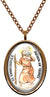 My Altar Saint Christopher Patron Saint of Travel Rose Gold Stainless Steel Pendant Necklace
